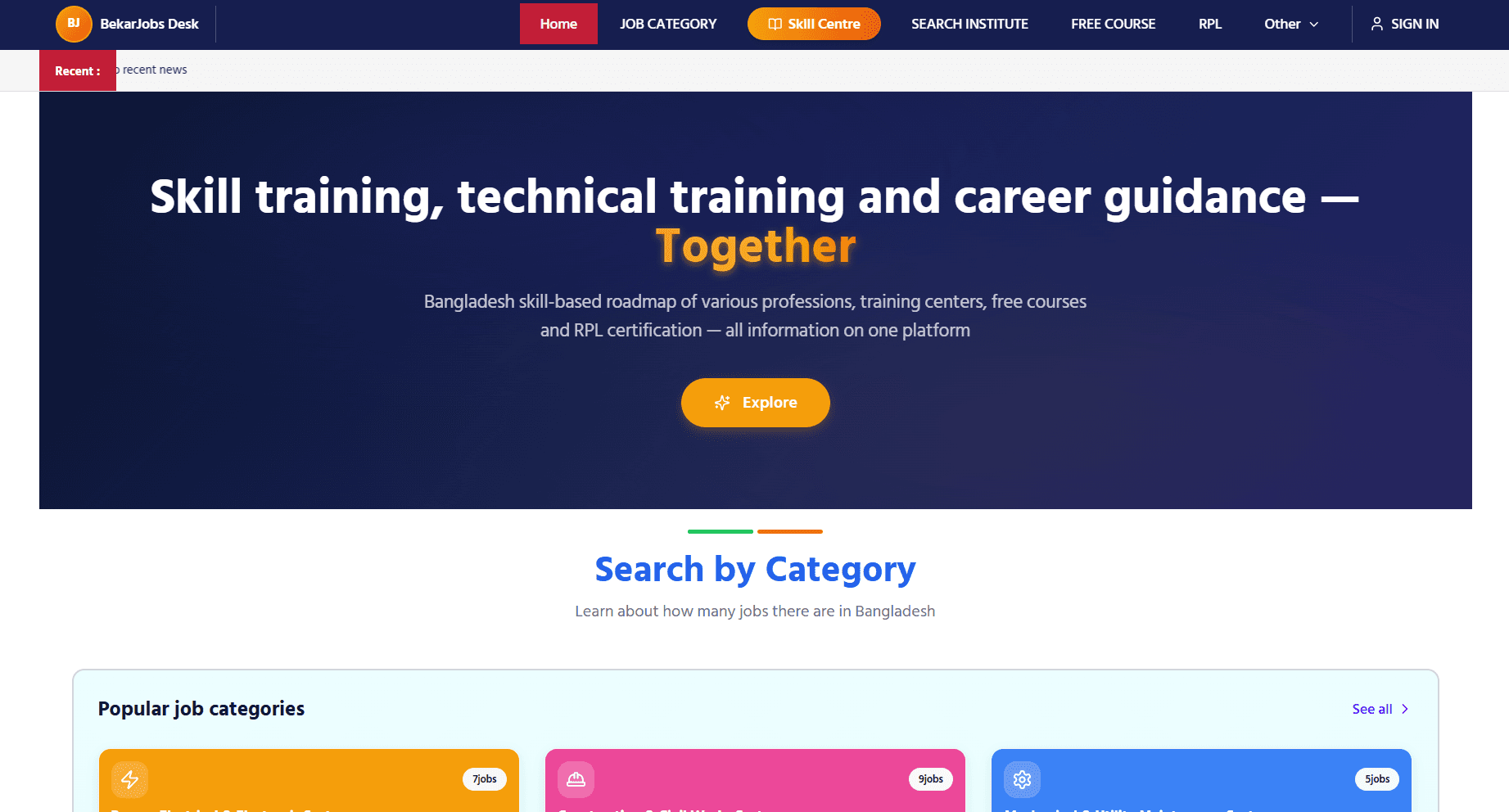BekarJobs – Skill & Career Guidance Platform - Education & Job Platform