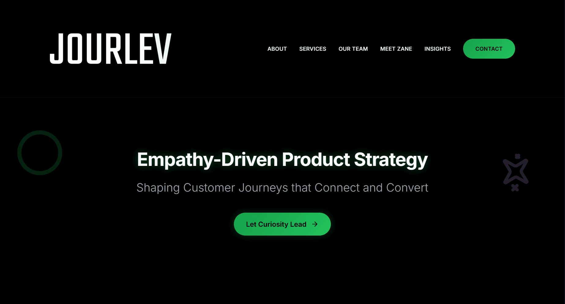 Jourlev – Product Strategy Website - Brand Website
